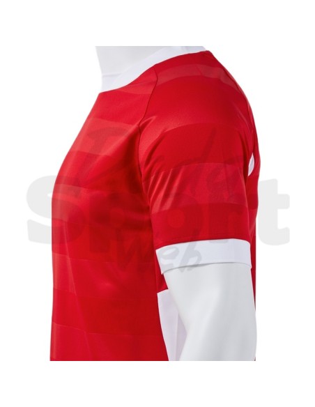 Joma Toletum VII Maglia da Calcio Uomo Rosso/Bianco Manica Corta Raglan
