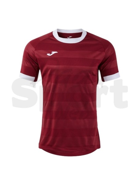 Joma Toletum VII Maglia da Calcio Uomo Granata/Bianco Manica Corta Raglan