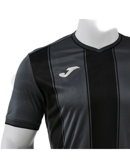 Joma Tiger VIII  Maglia da Calcio Uomo Antracite/Nero Manica Corta