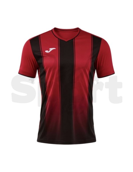 Joma Tiger VIII  Maglia da Calcio Uomo Rosso/Nero Manica Corta