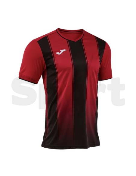 Joma Tiger VIII  Maglia da Calcio Uomo Rosso/Nero Manica Corta