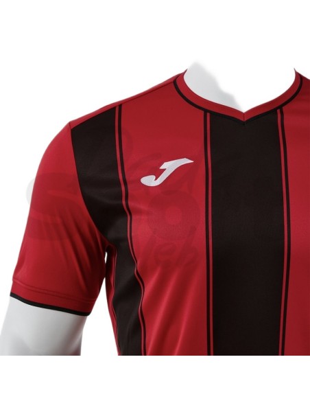 Joma Tiger VIII  Maglia da Calcio Uomo Rosso/Nero Manica Corta
