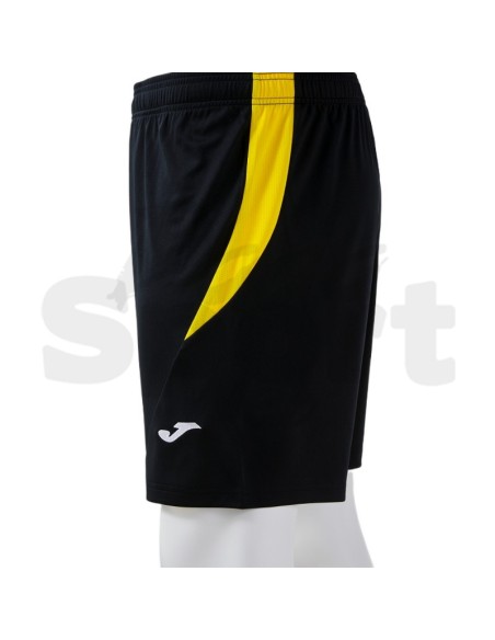 Joma Short Tokio II Nero/Giallo Pantaloncino Calcio Uomo Leggero