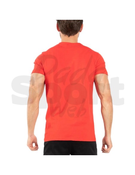 Frankie Garage Basic Rosso  T-Shirt Cotone Uomo Girocollo Regular Fit