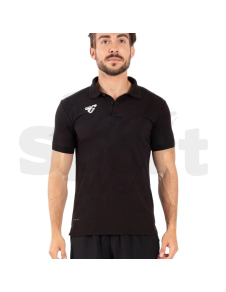 Frankie Garage Polo Play Nero  Polo da Rappresentanza 100% Cotone