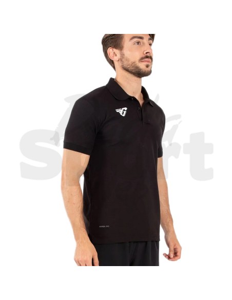 Frankie Garage Polo Play Nero  Polo da Rappresentanza 100% Cotone