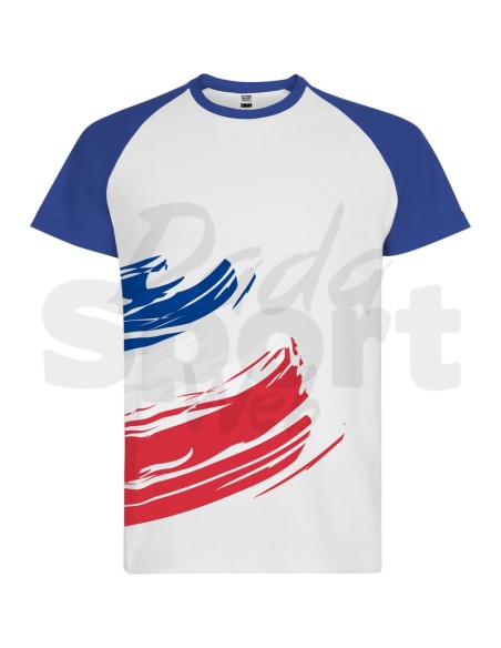 Roly Forza Francia  T-Shirt Tecnica Nazioni Europee Manica Corta Raglan