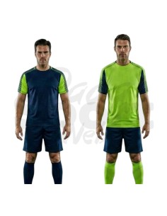 KIT CALCIO JUVE ROLY VERDE FLUO BLU