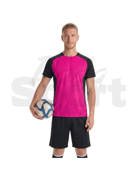 Roly Completo Bugatti  Kit Calcio Unisex Maglia Raglan Bicolore + Pantaloncino