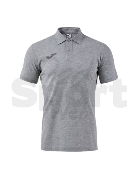 Joma Polo Uomo Bali III Grigio Chiaro  Polo Sportiva Piqué Manica Corta