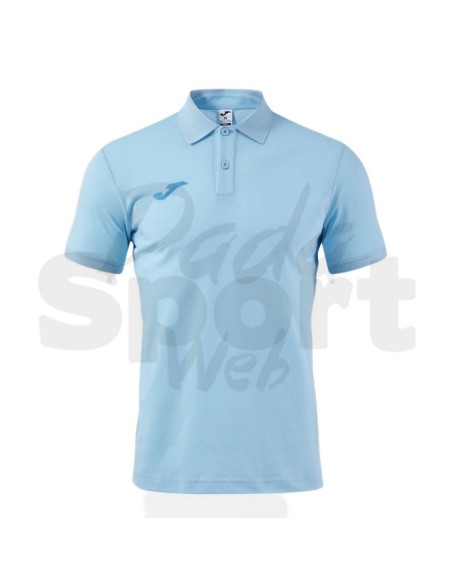 Joma Polo Uomo Bali III Celeste Polo Sportiva Piqué Manica Corta