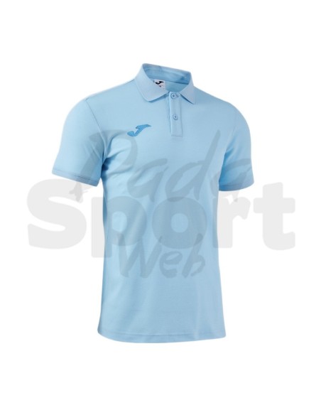 Joma Polo Uomo Bali III Celeste Polo Sportiva Piqué Manica Corta