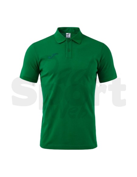 Joma Polo Uomo Bali III Verde Polo Sportiva Piqué Manica Corta