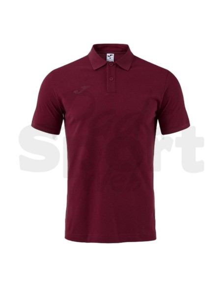 Joma Polo Uomo Bali III Granata Polo Sportiva Piqué Manica Corta