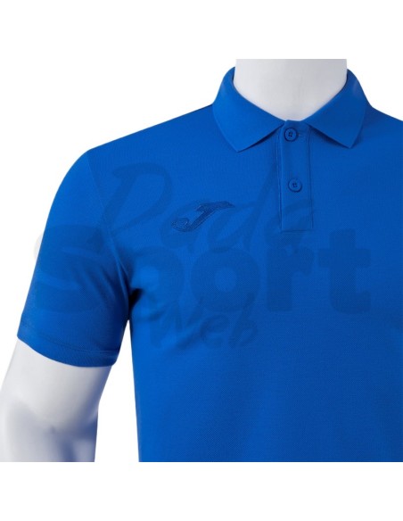 Joma Polo Uomo Bali III Azzurro Polo Sportiva Piqué Manica Corta