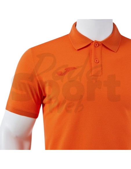 Joma Polo Uomo Bali III Arancio Polo Sportiva Piqué Manica Corta
