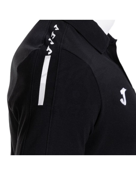 Joma Polo Olimpiada Nero  Polo 100% Cotone Piqué Manica Corta Raglan