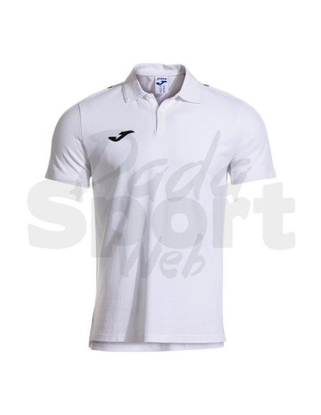 Joma Polo Olimpiada Bianco  Polo 100% Cotone Piqué Manica Corta Raglan