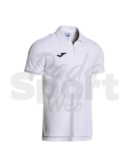 Joma Polo Olimpiada Bianco  Polo 100% Cotone Piqué Manica Corta Raglan