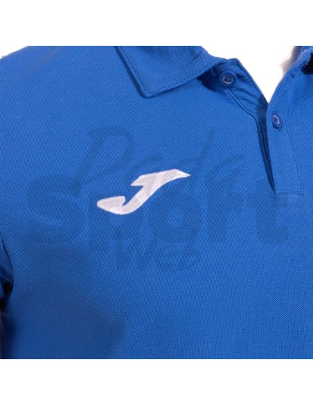 Joma Polo Olimpiada Azzurro  Polo 100% Cotone Piqué Manica Corta Raglan