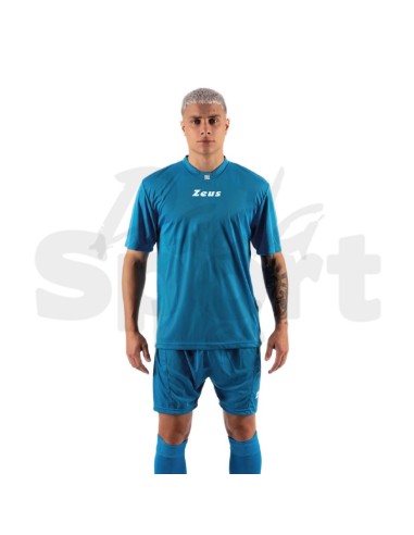 Zeus Kit Promo Azzurro Completo Calcio Maglia +...