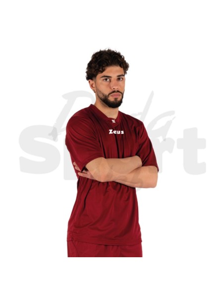 Zeus Kit Promo Granata Completo Calcio Maglia + Pantaloncino Personalizzabile