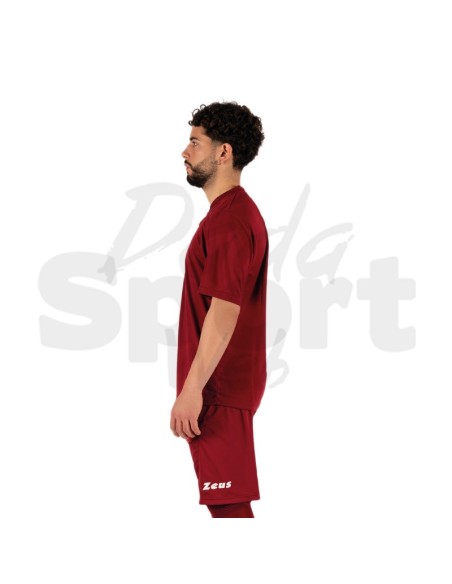 Zeus Kit Promo Granata Completo Calcio Maglia + Pantaloncino Personalizzabile