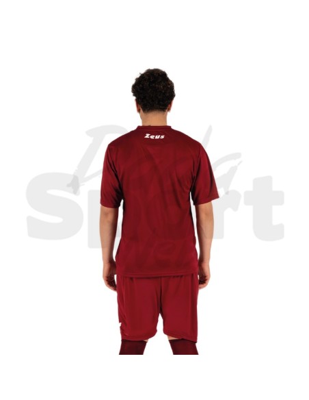 Zeus Kit Promo Granata Completo Calcio Maglia + Pantaloncino Personalizzabile