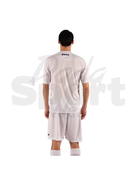 Zeus Kit Promo Bianco Completo Calcio Maglia + Pantaloncino Personalizzabile