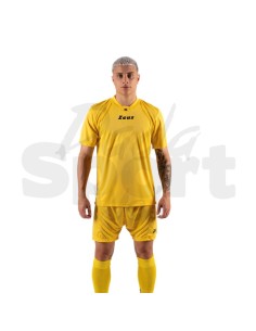 Zeus Kit Promo Giallo Completo Calcio Maglia +...
