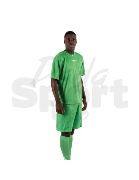 Zeus Kit Promo Verde Completo Calcio Maglia + Pantaloncino Personalizzabile