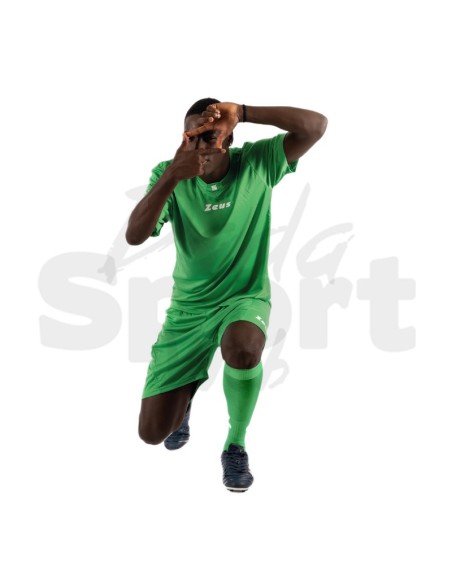 Zeus Kit Promo Verde Completo Calcio Maglia + Pantaloncino Personalizzabile