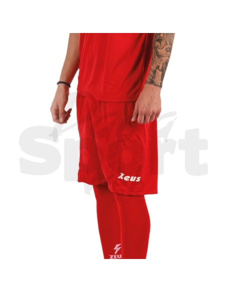 Zeus Kit Promo Rosso Completo Calcio Maglia + Pantaloncino Personalizzabile