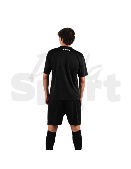 Zeus Kit Promo Nero Completo Calcio Maglia + Pantaloncino Personalizzabile