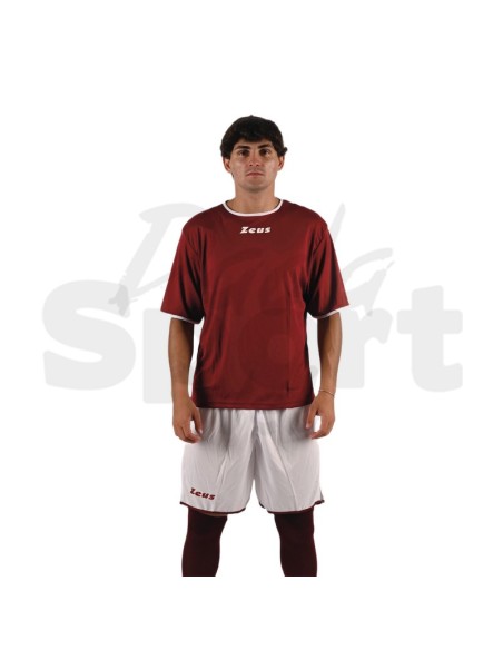 Zeus Kit Sticker Granata Bianco  Completo Calcio Bicolore Personalizzabile