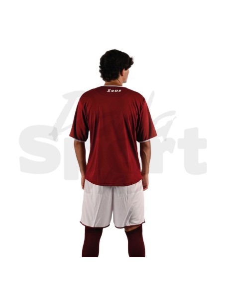 Zeus Kit Sticker Granata Bianco  Completo Calcio Bicolore Personalizzabile