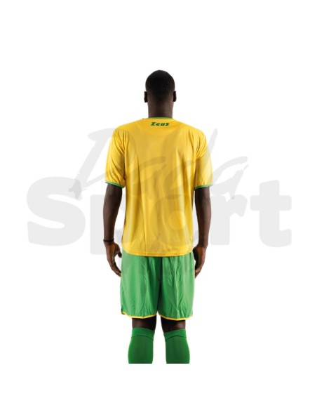 Zeus Kit Sticker Giallo Verde  Completo Calcio Bicolore Personalizzabile