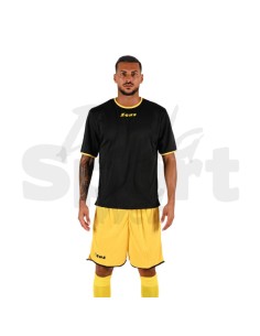 Zeus Kit Sticker Nero Giallo  Completo Calcio Bicolore...