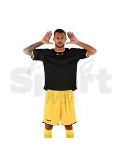 Zeus Kit Sticker Nero Giallo  Completo Calcio Bicolore... 2