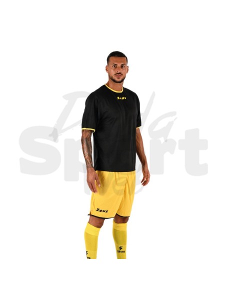 Zeus Kit Sticker Nero Giallo  Completo Calcio Bicolore Personalizzabile