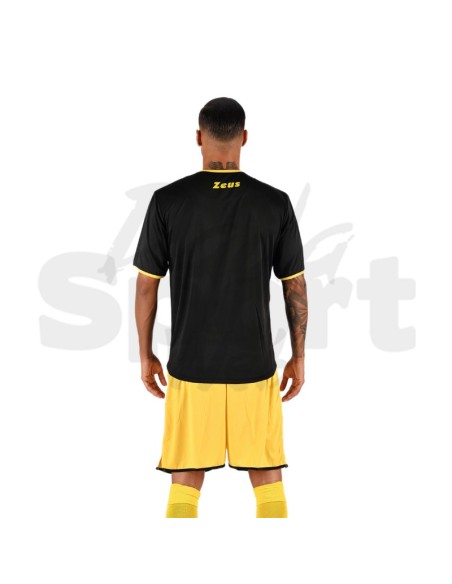 Zeus Kit Sticker Nero Giallo  Completo Calcio Bicolore Personalizzabile