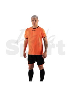 Zeus Kit Sticker  Completo Calcio Arancio Fluo Nero