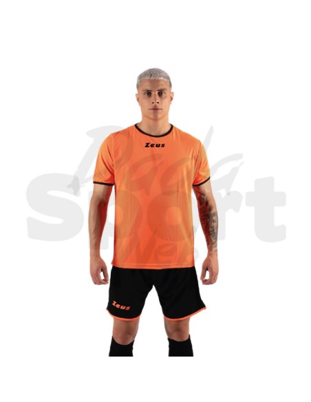 Zeus Kit Sticker  Completo Calcio Arancio Fluo Nero