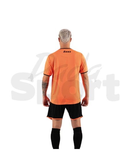 Zeus Kit Sticker  Completo Calcio Arancio Fluo Nero