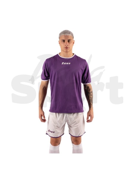 Zeus Kit Sticker Viola Bianco  Completo Calcio Bicolore Personalizzabile