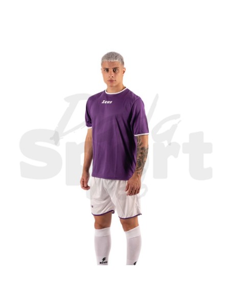 Zeus Kit Sticker Viola Bianco  Completo Calcio Bicolore Personalizzabile