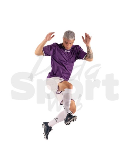 Zeus Kit Sticker Viola Bianco  Completo Calcio Bicolore Personalizzabile