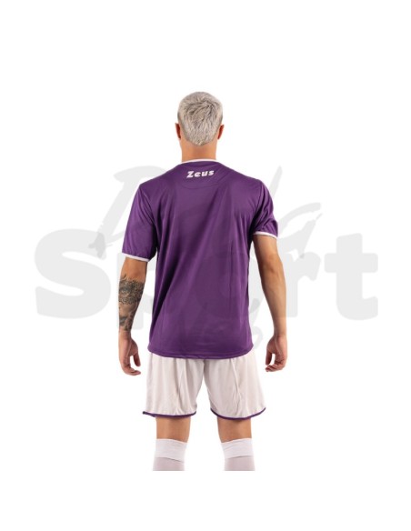 Zeus Kit Sticker Viola Bianco  Completo Calcio Bicolore Personalizzabile