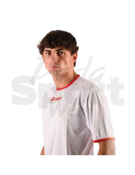 Zeus Kit Sticker Bianco Rosso  Completo Calcio Bicolore Personalizzabile