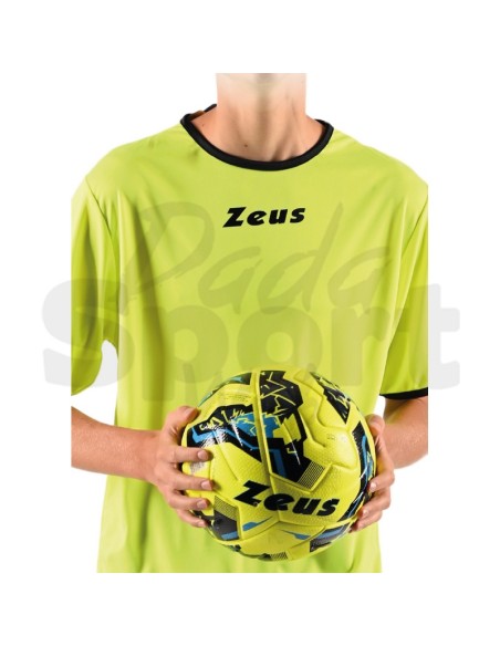 Zeus Kit Sticker Giallo Fluo Blu  Completo Calcio Bicolore Personalizzabile